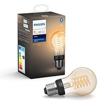 독일 직구 Philips Hue White Filament E27 LED 램프 밝기 조절 가능 따뜻한 백색광 앱을 통해 제어 가능 Echo Echo Dot)와 호환 가능-17934, 피스톤 - 2팩 + 스마트 버튼