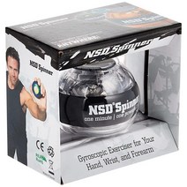 NSD 파워 에센셜 스피너 자이로 핸드 그립 강화제 손목 팔뚝 운동기, Crystal