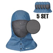 카멜로 여름 용접두건 용접용품 여름용 작업두건 통기 AH-2ATB 5세트, 5개