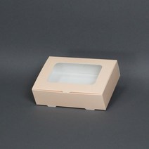 투명창박스(핑크 직사각 소)