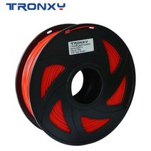 [해외] Tronxy 1KG PLA 필라멘트 1.75mm 3D 프린터 용 3D 프린터 압출기 펜 고무 소모품 인쇄용 플라스틱 검정색, Red