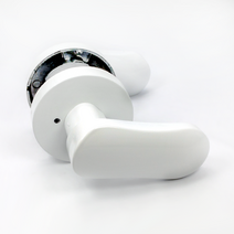 앙팡 화이트 버튼형 방문손잡이 방문레바