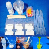 코 흘리개 (6인용) 고분자 화합물 점성 실험 키트 액체 끈끈이 원리 만들기 과학 교구