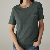 3여성)올리비아로렌 내추럴한 컬러감의 기본 반팔 티셔츠 VOBASXM3231(4컬러)