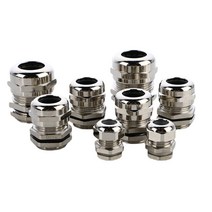 1 개/몫 황동 니켈 금속 IP68 방수 케이블 글 랜드 케이블 부싱 커넥터 3-44mm 케이블, 06 M12 for 3-6.5mm