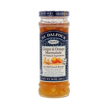 샹달프 St. Dalfour 100% 과일쨈 진저 오렌지 마멀레이드 무설탕 잼 284 g, 1개, 284g