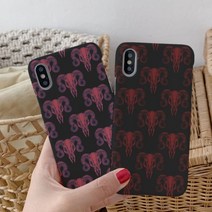 [바보사랑] [호환용]blackiinnk ATOMIC BONE 01 하드케이스, 기종선택:아이폰11PRO / 디자인선택:RED, 상세 설명 참조