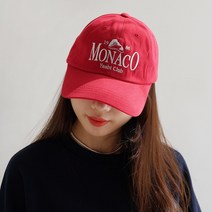 바비수 모나코 빅레터링자수 스탠다드 코튼 볼캡