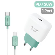 템플러 PD20W 1포트 충전기 C타입 케이블, 본체