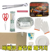 sk커머스 일회용바베큐올인원패키지 1box 캠핑 여행 낚시 계곡 취사용품 세트아이템 낚시터 나들이 피크닉 야영장 캠핑장 펜션 콘도 가족여행