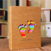 땡쓰몰 포토북 미니앨범 4x6 레인보우 포켓앨범 (100매), 100매, 발가락