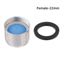 욕실 수도꼭지 버블러 물 절약 탭 에어레이터 남성 여성 노즐 스파우트 엔드 디퓨저 수전, 여성-22mm