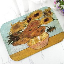 야자수매트 등산로매트 코코넛매트 초라한 세련된 아몬드 꽃 주방 거실 깔개 카펫 빈티지 지점 반 고흐 층, 05 E_02 45cmx75cm