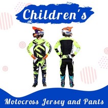 오토바이 자켓 슈트 잠바 어린이 모터 크로스 저지 및 바지 청소년 의류 레이싱 기어 세트 enduro mx 콤보 키즈 키트 atv 2022242628, xxl-28, 8