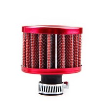범용 13mm 자동차 차가운 공기 흡입 필터 키트 크랭크 케이스 벤트 커버 브리더 스타일링 호환, 03 red