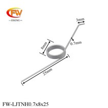 토션스프링 인장 금형 태엽 스프링 Finewe 10 개몫 쓰레기통 조정 가능한 3 코일 0.7mm 스테인레스 스틸 304 와이어 135도 비틀림 맞춤 서비스 포함, 8mm, 25mm, 01 25mm_01 0.7mm_01 8mm