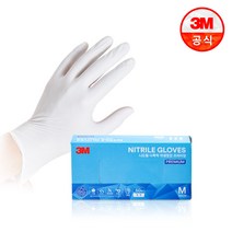 3M 니트릴장갑 식품용 위생용 셰프 요리용 만능 먹방 라텍스 니트릴장갑 50매, 3M 프리미엄 니트릴장갑 50매 (M), 1개