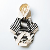 강아지후리스 강아지 애완동물 고양이 프렌치불독 옷 웰시코기 퍼그 푸들 중형견 의류와액세서리 스트라이프 후드티 봄가을겨울의상, C06-XXL(구 치수)