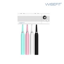 와이즈핏 가정용 벽걸이형 칫솔 면도기살균기 세트 UV LED BW-9001WH, 화이트