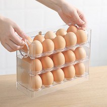 다니뜨 계란트레이 냉장고 달걀 보관함 에그 정리함, 투명