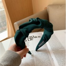 원도나 주름 머리띠 와이드 헤드레스트 머리띠 wdn6050