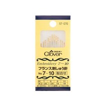 퀼트넘버원 크로바 프랑스 자수바늘 7-10호