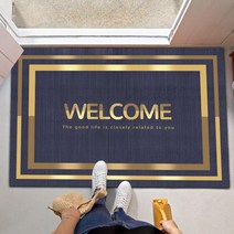 웰컴 WELCOME 매트 입구 발판 현관 업소용 입구 러그 어서오세요 발매트, 횡판(그레이 퍼플) + 60x160cm(가로판)