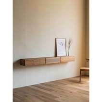 아트월선반 목재 벽선반 등나무 캐비닛 복고풍 레트로, 2m 벽걸이형 (체리우드색상)