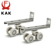 자전거로라 고정 스마트 즈위프트 평로라 KAK-스테인레스 스틸 슬라이딩 도어 롤러 베어 30KG 집 방 옷장, 한개옵션0
