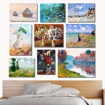 클로드 모네 인테리어 액자 No1~10 캔버스 6호(41x32cm), 9. 트루빌/캔버스액자(옆면연장)_28845311