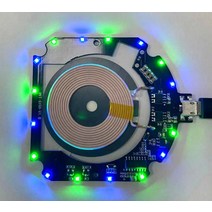 DU 아이폰 12 프로 회로 보드에 대 한 20W qi 무선 충전기 PCBA 아이폰에 DIY huawei p30 프로에 충전 AS, Black 15W
