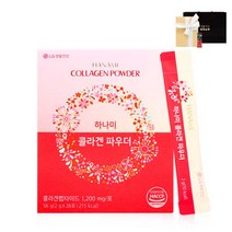 LG 생활건강 생활정원 하나미 콜라겐 파우더 28포 (선물포장+쇼핑백+시음1포 증정) 1개
