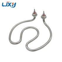 LJXH 220V 2500W 끓는 물 양동이 코일 발열체 스테인리스 전기 부속 난방 보일러/탱크 히트 파이프, 220V 2500W M16, C형 스트레이트 헤드