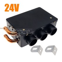 캠핑 차량용 온풍기 무시동 히터 범용 12V/24V 24W 3 홀 휴대용 자동차 차량 난방 냉각 서리 제거기 디 미스터 밴 인테리어 액세서리, 24V Black