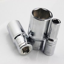 1pc 1/2 인치 드라이브 8-32mm 육각 딥 소켓 렌치 헤드 6 포인트 긴 소매 래칫 자동 수리 수공구 너트 제거, 16 27mm 1pc