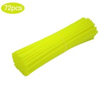 슈퍼커브 오토바이용튜닝 악세서리72Pcs 24CM/17CM 자전거 오토바이 먼지 장식 모토 크로스 휠 스포크 랩, 13 17CM 72pcs