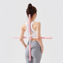 바른자세 하루 10분 십자 벨런스바 3color 거북목 일자목 자세교정 요가 척추 스트레칭봉 홈트, 그린