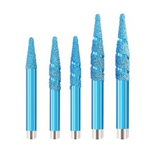 대리석연마1pc 테이퍼 볼 코 엔드 밀 대리석 릴리프 3D 커터 브레이징 콘 다이아몬드 CNC 라우터 비트, 09 ZDS10.6-80