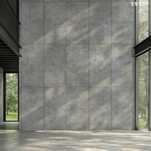 [뮤럴벽지] 노출콘크리트 그레이 그림벽지