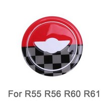 자동차 스티어링 휠 센터 3D 전용 스티커 미니 쿠퍼 R55 R56 R60 R61 F55 F56 F60 클럽맨 컨트리맨 액세서, 03 For R55 R56 R60 R61