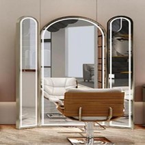 미용실경대 온라인 연예인 이발소 jingtail 헤어 살롱 특별 가벼운 이발 거울 미용실 싱글 더블 3 면 바닥 m, 3.210X79CM