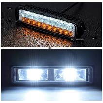 피트인 차량용 써치라이트 LED 해루질 랜턴 선박 낚시 화물차, 투웨이슬림라이트, 1개