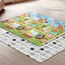 유아 층간소음 낙상 방지 양면 소프트폼 매트 1p 어린이집 놀이방 아파트 거실 바닥 쿠션, 도시 12T 초특대