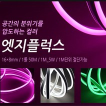 그린라이트 LED엣지플럭스 양면발광 후렉시블 논네온 1M단위(실외 가능), 13.적색 1롤