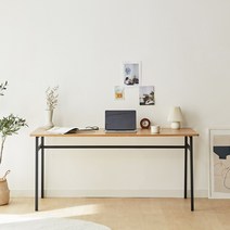 블루밍홈 애쉬 컴퓨터 철제 1인용 2인용 게이밍 책상, 애쉬160