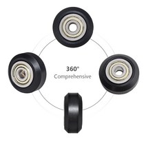 CNC Openbuilds 플라스틱 POM 휠 625zz Idler Pulley Gear 패시브 라운드 V 슬롯 Perlin 바퀴 CR10 Ender 3, 01 12PCS
