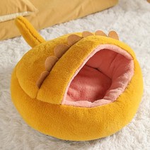 베스펫 강아지 고양이 컬러 방석 하우스, 옐로우