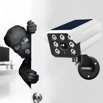태양열 모형CCTV 방범용 LED 센서조명 어두운곳 출입구 LED조명 인체감지 동작감지, 방범용 태양광 센서등