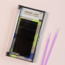 프리미엄 플랫 래쉬 포레버제이 속눈썹 연장 플랫모, 0.10, J컬, 9mm