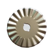 원단 재단기 웨이브 로터리 커터 블레이드 OLFA용 DIY 액세서리 가죽 공예 도구 7mm 파장 1mm 45mm 공, 01 45x8x0.4mm